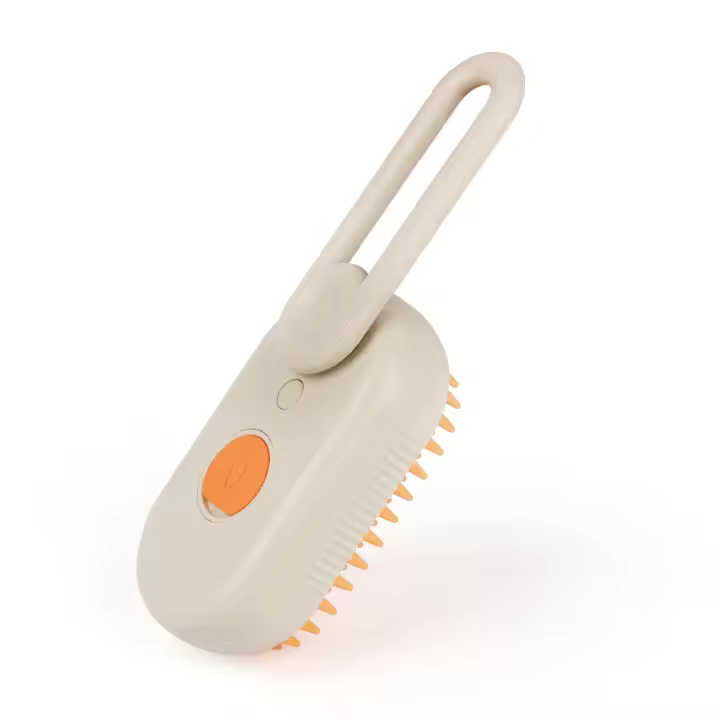 1pcs3-en-1 Limpieza Eléctrica Para Gatos Y Perros Con Cepillo De Masaje Silicone Herramienta De Peluquería Para Mascotas Auto-Limpieza - 1