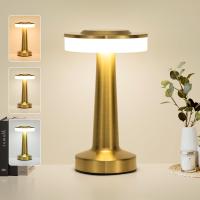 Lámpara De Mesa Retro LED Recargable Luz Nocturna Para Decoración De Habitación Sala De Estar Café Luces De Camping Iluminación De Escritorio - details 0