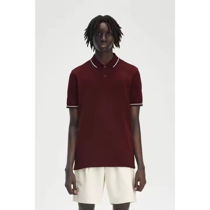 Fred Perry Polo M3600 Hombre Granate Y40 - 1