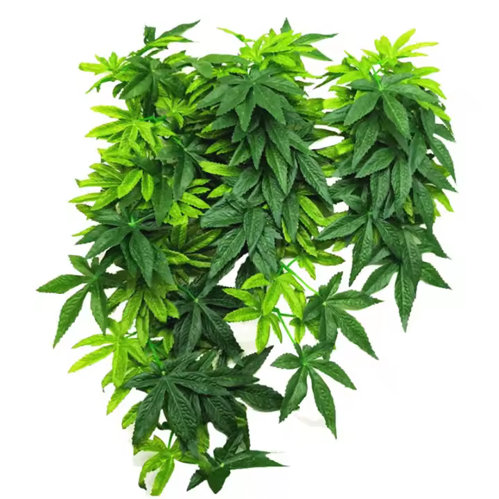 Ornamento De Acuario Plantas Artificiales Colgantes Duraderas Y Antifading Con Adhesivo Para Reptiles Y Peces Tamaño 40/50CM - 1