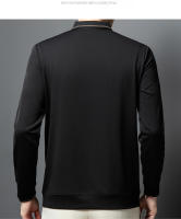 Camisa Polo De Larga Manga Para Hombre Marca De Lujo Algodón De Seda Con Estampado De Letras Casual Negocios Primavera Otoño - details 24