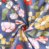 Sábana De Cama Individual/Reina/King Con Estampado De Flores Sábana Plana De Poliéster 100% Sin Fundas De Almohada - details 4