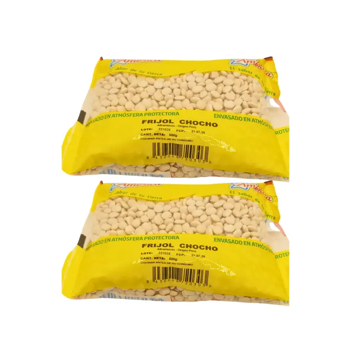 2 PAQUETE AMERICA FRIJOL CHOCHO 500G ALTRAMUCES SECOS SIN GLUTEN.PERU - 1