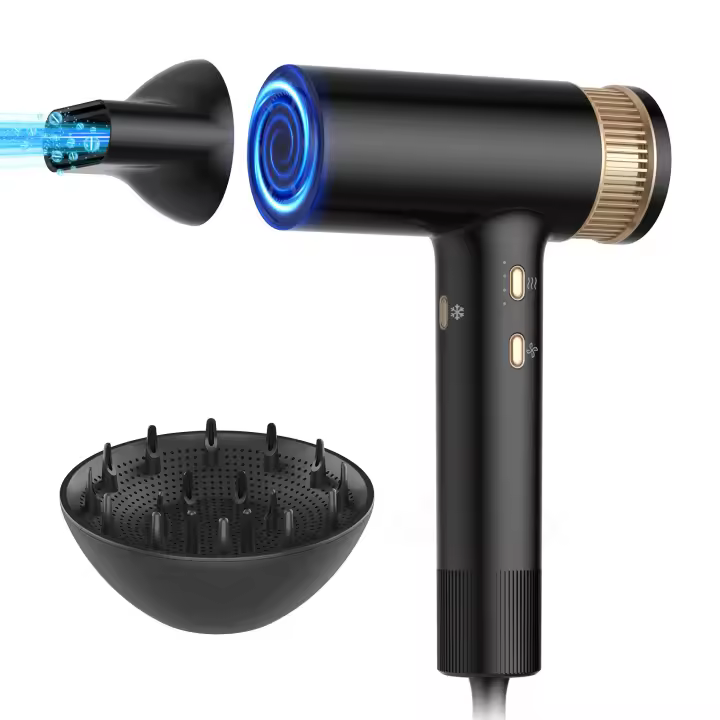 Cepillo De Melo, Cepillo de Aire Caliente Secador Moldeador Alisador Set 6 en 1, 6 Cabezales Intercambiables - 1
