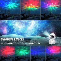 Proyector De Estrellas Y Astronauta Galaxy Luz Nocturna LED Decoración Para Dormitorio Regalo Para Niños Forma De Dibujos Animados Incluye Bombilla - details 3