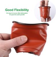 Macetas De Plástico Para Plantas Y Semillas (Rojo) 50 Piezas Juego De Contenedores Para Flores Ideal Para Interior Y Exterior - details 7