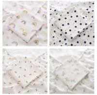 Mullido De Algodón Para Bebé 100X100cm Suave Y Cálido Manta De Envolviendo Para Recién Nacidos Y Cuna Estampado Lindo Toalla De Bebé Para Carrito De Compras - details 4