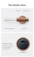 Lámpara De Pared Magnética LED De Madera Con Sensor De Movimiento PIR Luz Nocturna Recargable USB Para Casa Escaleras Dormitorio Iluminación De Mesa - details 7