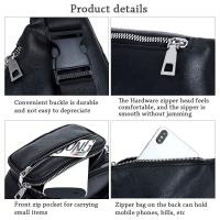 Bolso De Cintura Impermeable De Moda Para Viajes Negro Bolso De Cintura Para Correr Y Senderismo Estilo Cool Y Fashion - details 5
