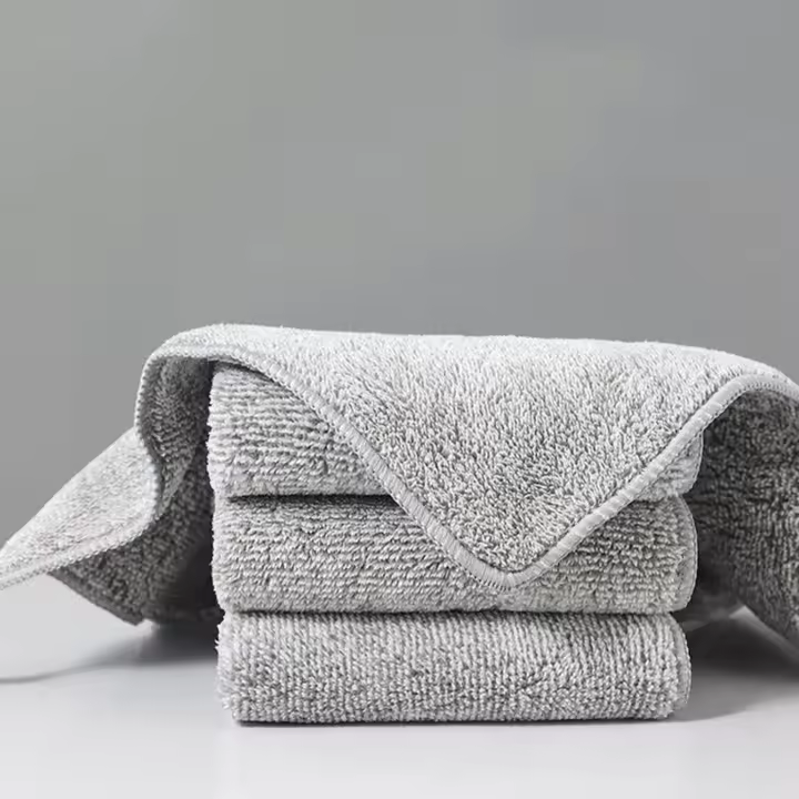 Toalla Japonesa De Absorción Gruesa Para El Hogar 5pcs Tela De Microfibra Para Cocina Resistente Al Químico No Terry - 1