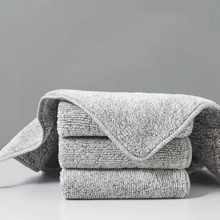Toalla Japonesa De Absorción Gruesa Para El Hogar 5pcs Tela De Microfibra Para Cocina No Tejida Sin Químicos Altamente Concentrados - 1