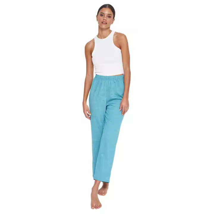 Trendyol Green Cotton Knitted Pajama Bottoms Thmss23Pj00001 - 1