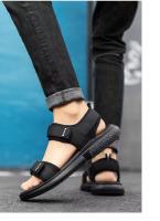 Par De Sandalias Para Hombre Antideslizantes Y Transpirables Para Verano Zapatillas De Playa Negocios Con Suela Blanca Resistente Al Desgaste - details 8