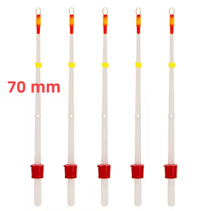 Juego De 5 Piezas De Caña De Pescar Para Hielo Portátil Mini 70/100/130mm Invierno Río Estuario Mar Accesorios Impermeables Para Pescar - 1