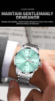 Reloj De Lujo PENGAGAR Para Hombre Resistente Al Agua Con Luminiscencia Fecha Día De La Semana Acero Inoxidable Reloj De Cuarzo Casual Con Caja - details 2