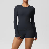SSITO Traje Deportivo de Yoga para Mujer, 2 UDS., entrenamiento, ajuste Seco, transpirable, Top Deportivo de Alta elasticidad, pantalones de Yoga de Belte Alta para Mujer - details 9
