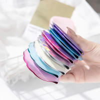 Espejo De Maquillaje Compacto De Tamaño Portátil Con Doble Cara Y Diseño De Caracol Láser Colorido Espejo Cosmético De Moda - details 4