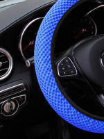 Cubierta De Volante De Coche Transpirable Masajeadora Para Todas Las Estaciones En Malla Negra Accesorio Comfort Para Mujeres - details 10