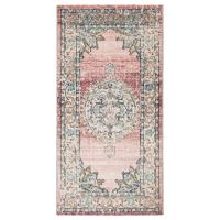 vidaXL Alfombra de interior/exterior diseño vintage ARBIZU 80x150 cm Color Rosa,  Multicolor,  Gris claro y mas Alfombras de área  Alfombra de Piso para Sala de Estar Dormitorio Habitación Salón - details 0