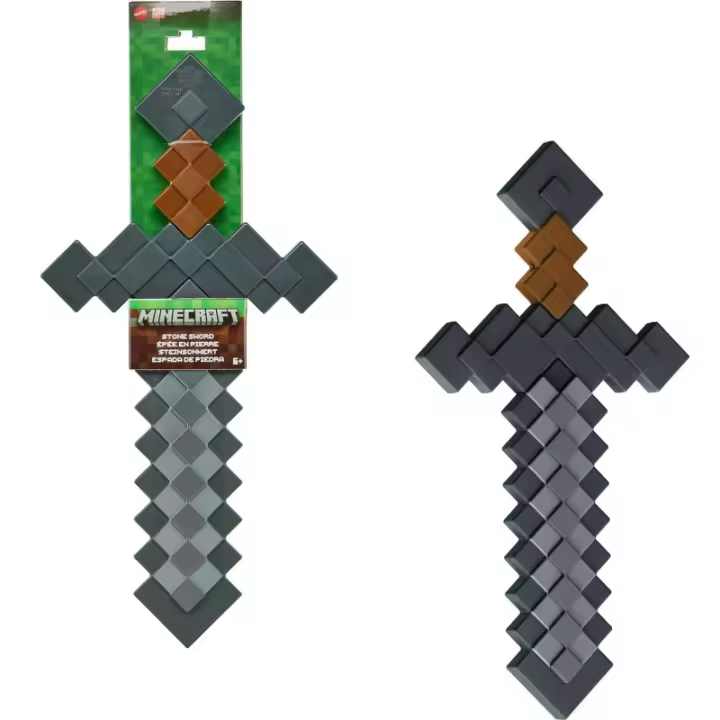 Figura Minecraft Espada De Piedra Jcv19 Mattel edad +6 años CPAJCV19 - 1