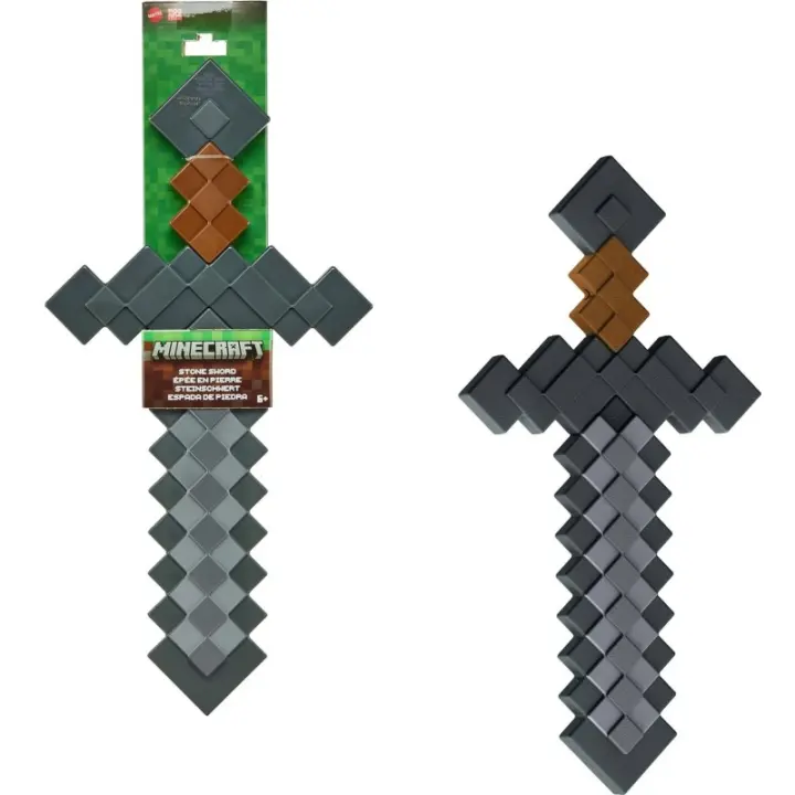Figura Minecraft Espada De Piedra Jcv19 Mattel edad +6 años CPAJCV19 - 1