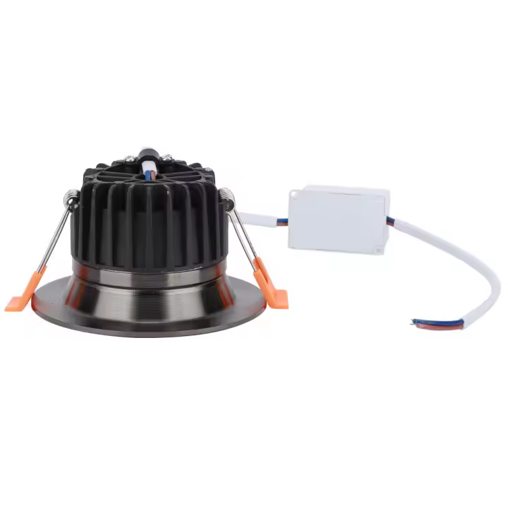 Luz de techo LED RGB CW 7W inteligente multicolor, luz descendente, control wifi, CA 85-265 V (negra) - 1