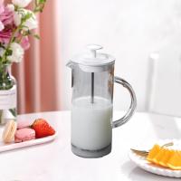 Tetera De Café Francesa 480ml Kesoto Para Oficina Y Camping Con Filtro De Café Pot Y Froter De Leche Material De Vidrio - details 7