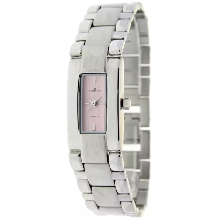 Blumar Bl-09328  Reloj Para Para Mujer Color Plateado - 1