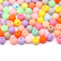 30-200pcs Bolas De Acrílico Matte Redondas Espaciadoras Para Hacer Joyas Manualidades DIY Pulseras Tamaño 6/8/10/12mm - details 3