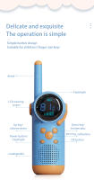 Walkie-talkie con pantalla LCD para niños, intercomunicador con linterna LED, 22 canales, distancia de 1,5-3KM, interacción entre padres e hijos, regalos de Navidad - details 11