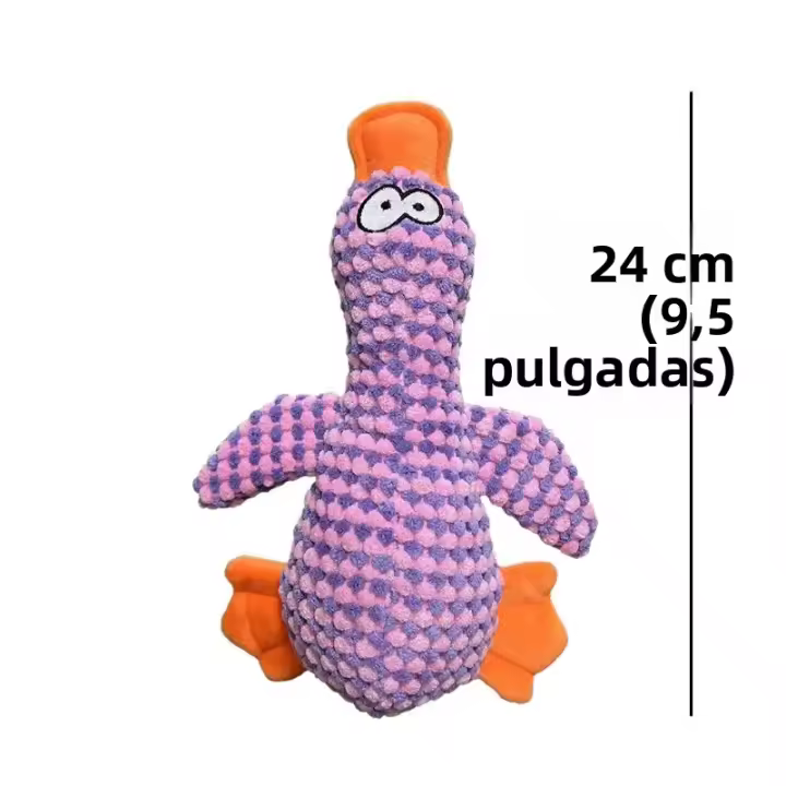 Juguete De Peluche De Perro Lindo Juguetes Para Morder Para Pequeños Medianos Y Grandes Perros Juguete De Pato Silbante Para Chupar Y Limpiar Los Dientes - 1