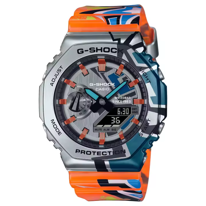 reloj deportivo hombre Casio G-SHOCK Street Spirit Graffiti GM-2100SS-1A 200m WR Hora Mundial Neobrite 5 alarmas - 1