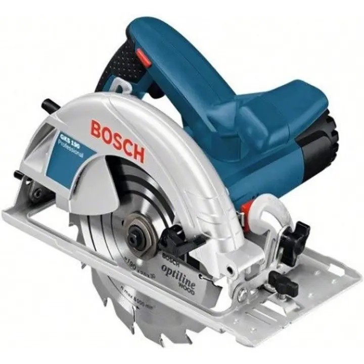 Bosch Professional GKS 190 - Sierra circular (1400 W, Disco 190 mm, en caja), Color Azul - 1