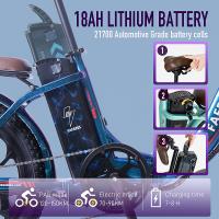 Bicicleta eléctrica Fafrees F20 Pro Neumático grueso de 20 * 3,0 pulgadas Motor sin escobillas de 250 W Velocidad máxima de 25 km / h Engranajes de 7 velocidades con batería de litio extraíble de 36 V 18 AH Alcance máximo de 150 km- Gris - details 1