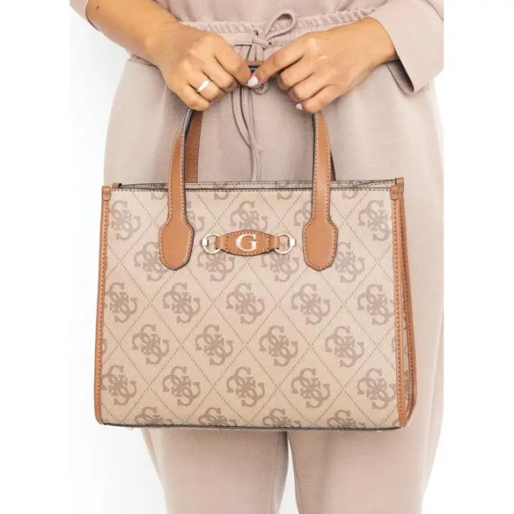 Bolso Guess Izzy 2 Comp Tote taupe - 1