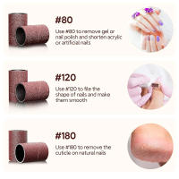 Set De 100 Piezas De Bits Para Uñas Y Cuchillas De Amoladora Para Uñas De Acrílico Y Gel Herramienta De Pedicura Eliminación De Uñas Postizas - details 2