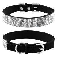 Collar De Cuero Suave Rosa Para Perros Y Gatos Ajustable Con Rhinestones Didog Adecuado Para Pequeños Y Medianos Animales XS S M Chihuahua - details 6