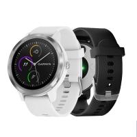 Pulsera para Garmin Vivoactive 3 / Vivomove HR negra y blanca - details 3