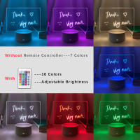 Lámpara De Escritorio Blanca Rewritable Con Tablero De Mensajes Luz Nocturna Para Habitación De Niñas Decoración De Pared Regalo Luz Suave Para Dormir - details 5