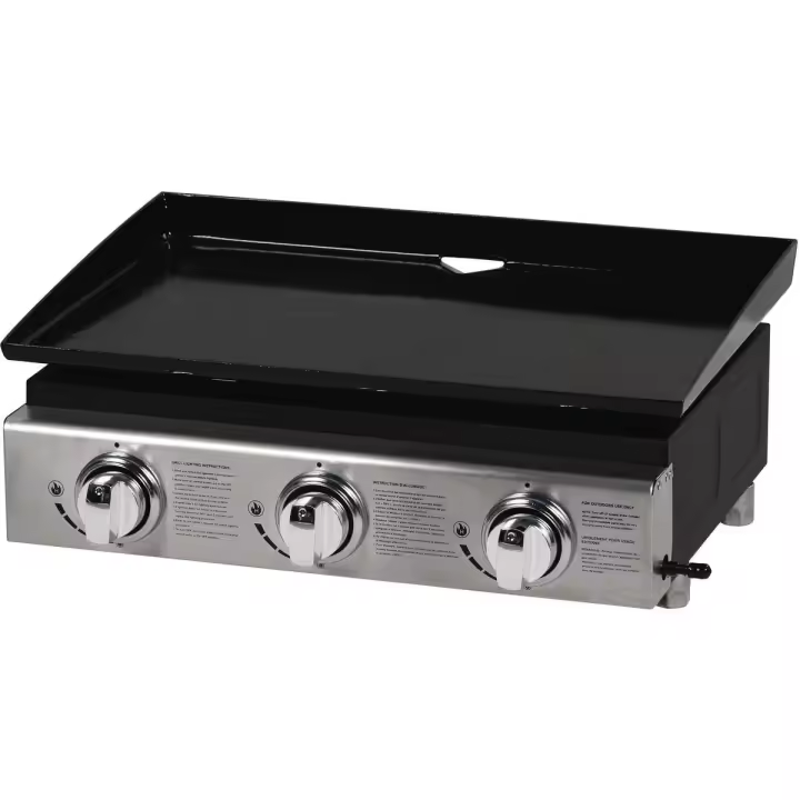 Habitat y Jardin - Plancha "Presto 3" - 3 quemadores -  7,5 kW - Gris - 1