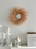 Corona De Paja De Artesanales Para Colgar En Puertas Decoración De Pampa Artificial Para Casa Boda Fiesta Navidad - details 3