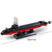 Bloques De Construcción DIY Creativo Serie Militar Submarino Modelo De Submarino Nuclear Para Jóvenes Y Adultos - details 4