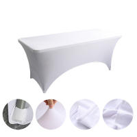 Cubierta De Mesa Elástica De 6FT Protección Para Mesas Rectangulares Plegables Para Fiestas En Casa Y Exteriores Material De Poliéster 100% - details 7