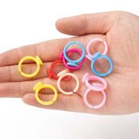 100pcs Anillos Ajustables De Plástico Transparente Base Para Bebés Y Niños Pequeños 9mm Blancos Herramientas De Bricolaje Y Joyería - details 0