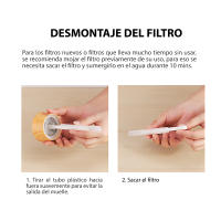 LIFA Humidificador de ambiente de 260ml de capacidad, difusor aromas en vapor, diseño estético con apariencia de madera y luces LED F8 - details 1