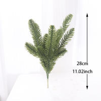 10pcs Ramas De Pino Artificiales Para Decoración De Navidad Hojas De Pino Falsas Para Wreath DIY Árbol De Navidad Decoración De Hogar Y Bodas - details 1