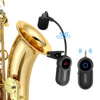 Micrófono Inalámbrico Profesional UHF Sistema De Microfono Para Saxofón Clip Musical Instrumentos Con Receptor Y Transmisor XIAOKOA LG06 - details 0
