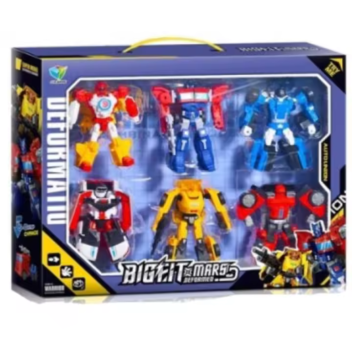 JUEGO 6 VEHICULOS TRANSFORMERS - 1