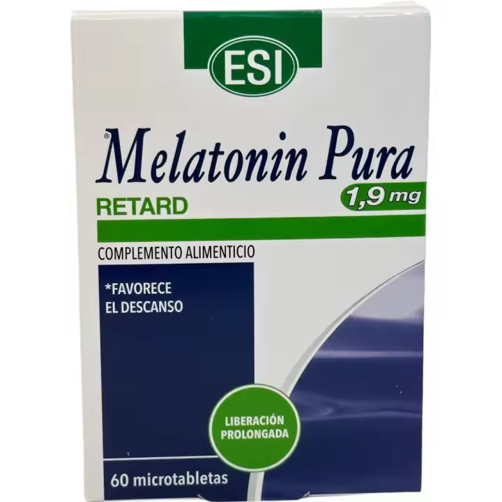 Melatonin pura Retard (Melatonina) 1,9 mg (60 Comprimidos) de ESI - 1