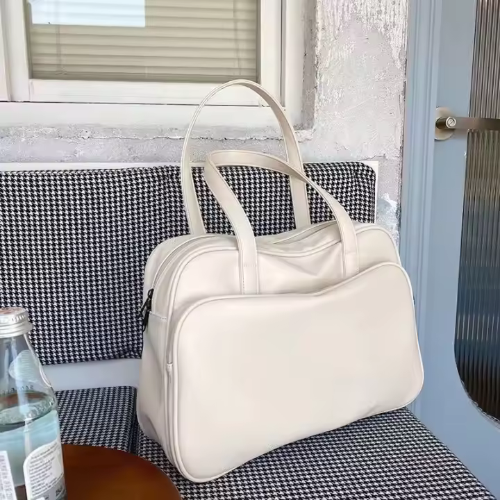 Bolso de viaje para Mujer, de Piel y Gran capacidad, Nuevo Modelo 2022, Bolso de Hombre portátil, Bolso de equipamiento para Viajes de Negocios de Baja Distancia - 1